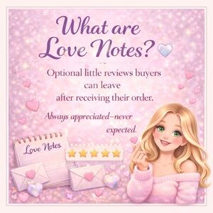 Love Notes Closet Card (not for sale)
